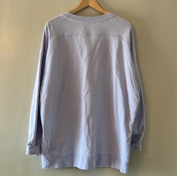 Lululemon Perfectly Oversized Crewneck Women's Light Purple Sweatshirt Size 20 - Picture 13 of 15